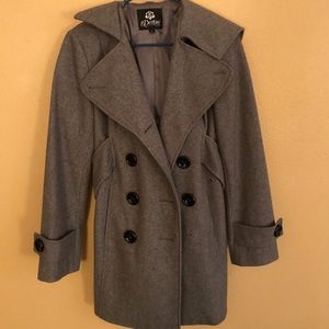 Gray pea coat